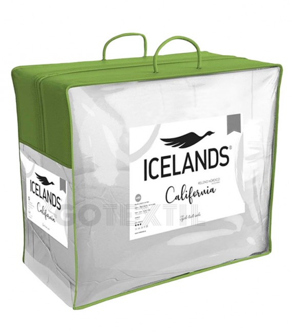 ¡ENVÍO GRATIS! Relleno Nórdico Icelands CALIFORNIA DUO 250+125 gr/m2 Blanco Bolsa