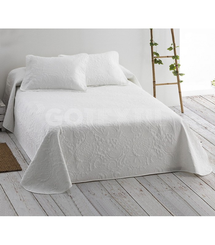 Edredón KABUL Blanco con relleno para camas de 90-105-135-150cm