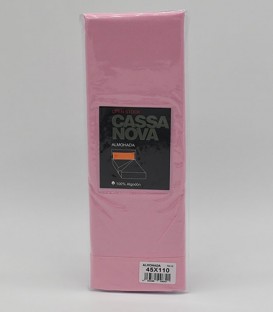 Pack 2 Fundas de Almohada Algodón 100% color Rosa Cassa Nova - GOTEXTIL