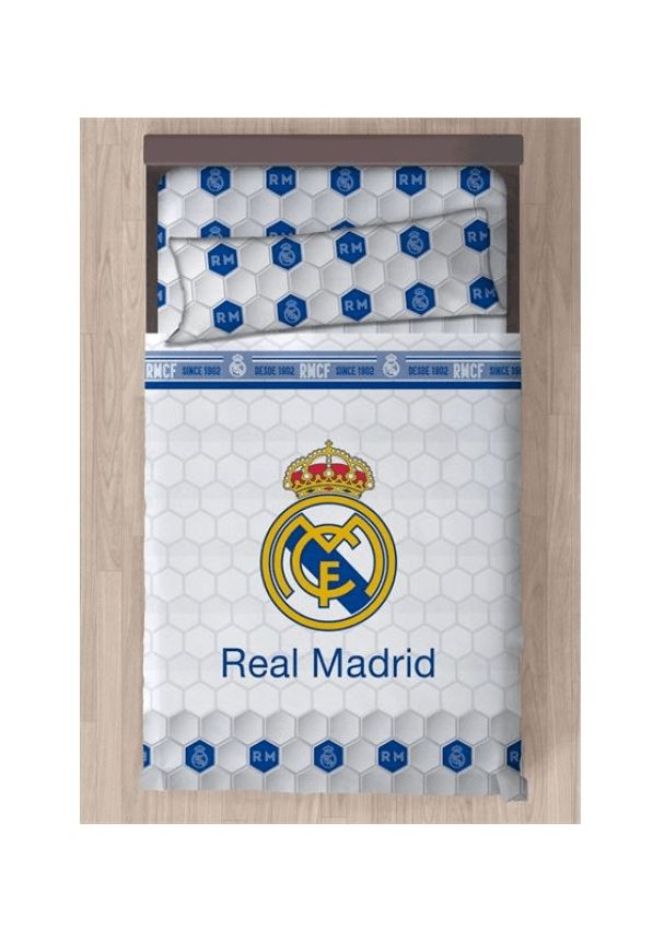 GOTEXTIL | Juego Sábanas REAL MADRID Escudo Centrado