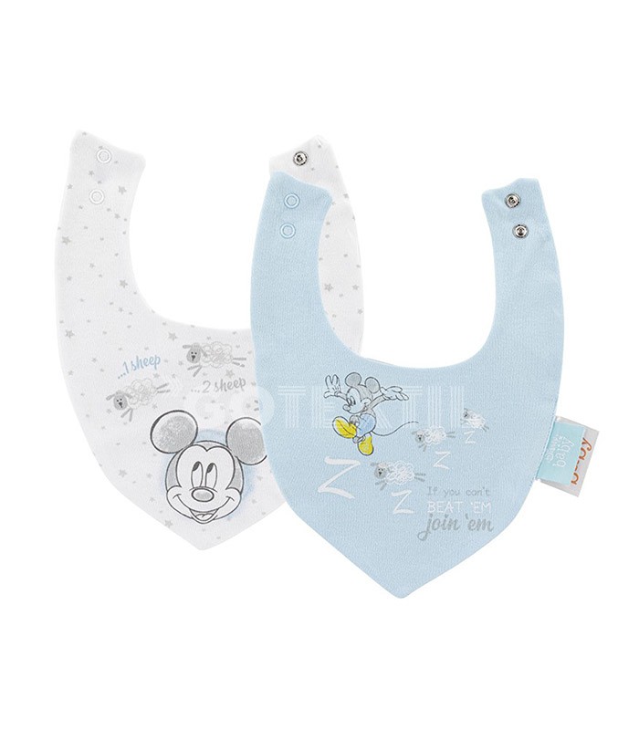 GOTEXTIL | Pack 2 Baberos Bandana MICKEY 1 Interbaby