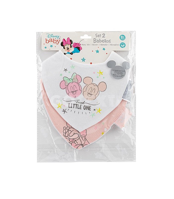 GOTEXTIL | Pack 2 Baberos Bandana MINNIE 2 Interbaby