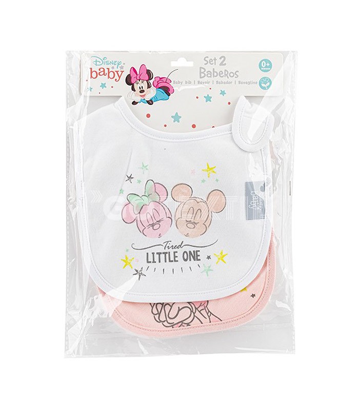 GOTEXTIL | Pack 2 Baberos Punto MINNIE 2 Interbaby