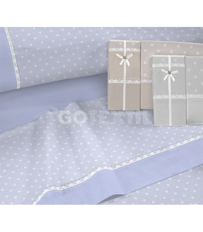 GOTEXTIL | Juego Sábanas con puntilla SOL Dart Catotex