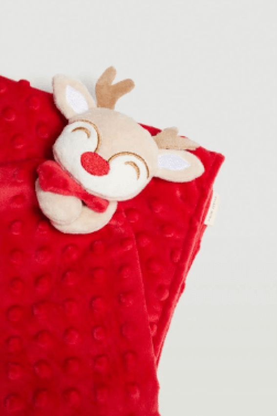 GOTEXTIL | CONJUNTO BEBÉ MANTA Y DOUDOU NAVIDAD 25346 YSABEL MORA