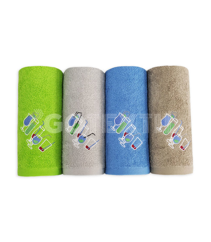 GOTEXTIL | PAÑOS COCINA BORDADOS COCTEL FIOTEX PACK 4 