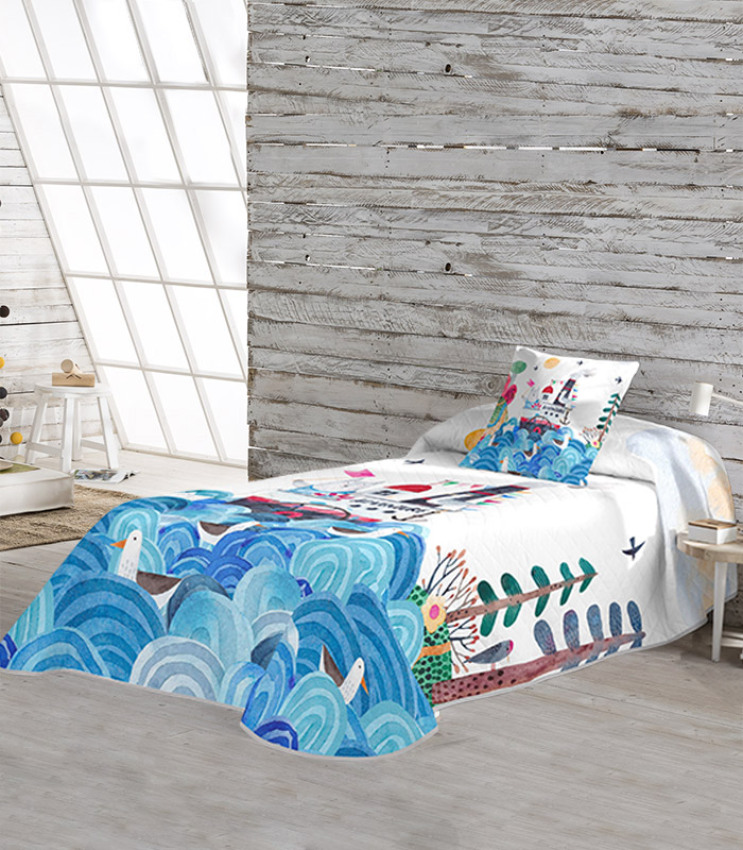 GOTEXTIL | Colcha Bouti Verano Infantil MARINERO Naturals Euromoda