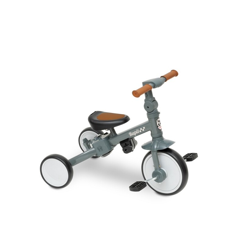 GOTEXTIL | TRICICLO INFANTIL RAPIT GRIS INTERBABY 5 EN 1