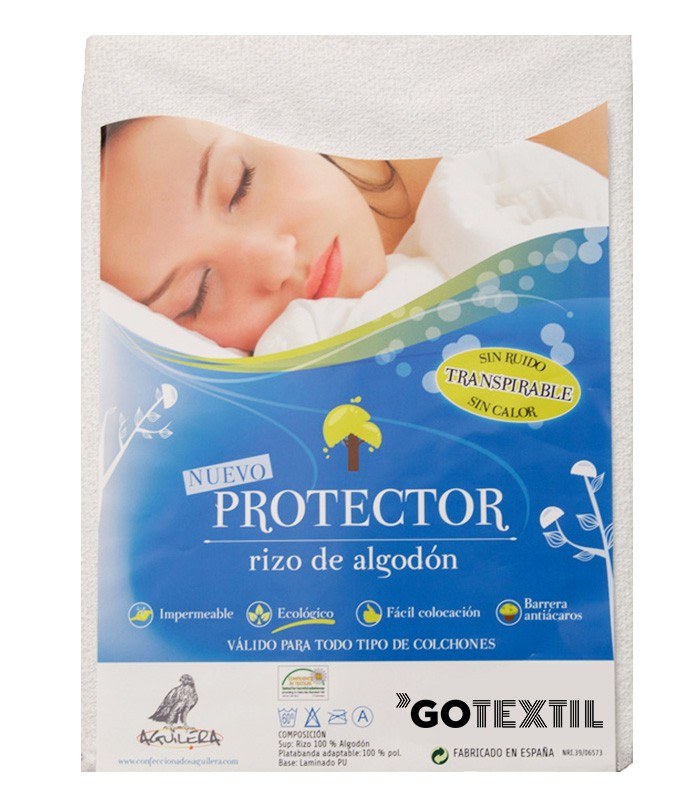 GOTEXTIL | Protector colchon rizo de algodón 3550 Aguilera