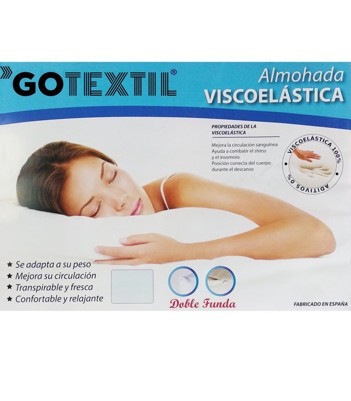 GOTEXTIL | Almohada Viscoelástica ALOE VERA GOTEXTIL