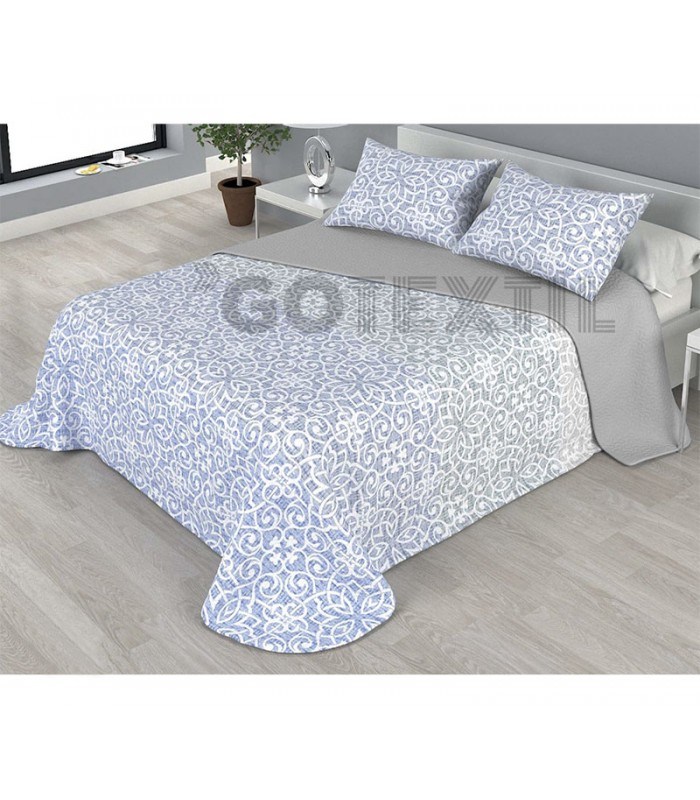 GOTEXTIL |  Colcha bouti estampada NAIARA reversible Home secret