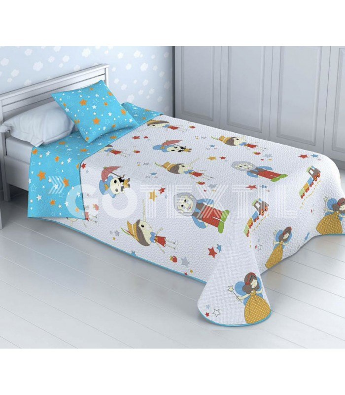 GOTEXTIL | Colcha Bouti Infantil Reversible MARIONETA Home secret