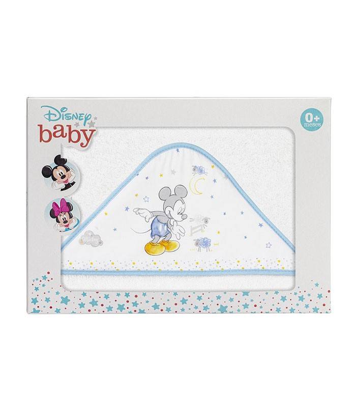 GOTEXTIL | Capa de Baño Disney MICKEY Counting Sheep 100% Algodón. Interbaby