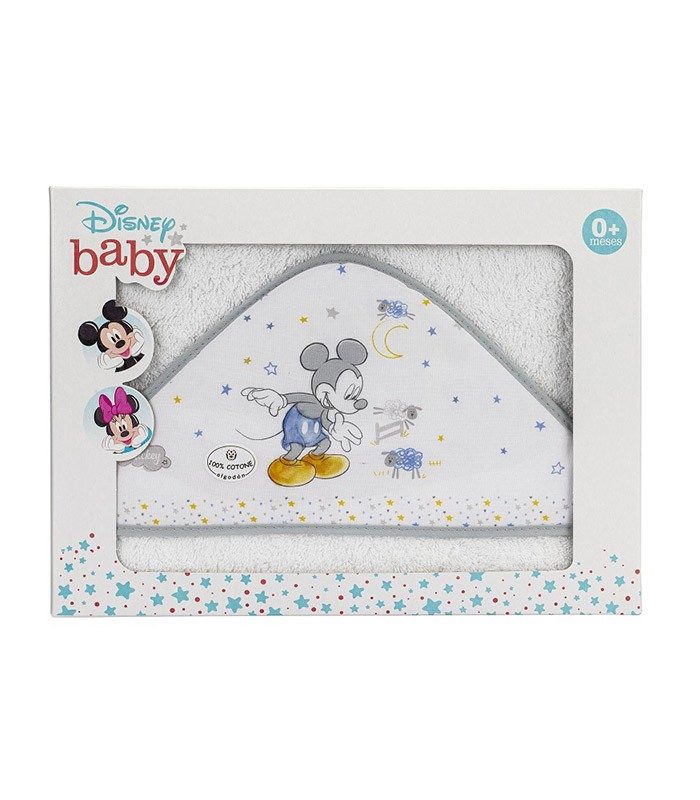 GOTEXTIL | Capa de Baño Disney MICKEY Counting Sheep 100% Algodón. Interbaby