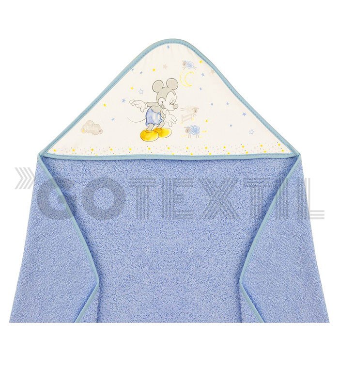 GOTEXTIL | Capa de Baño Disney MICKEY Counting Sheep 100% Algodón. Interbaby