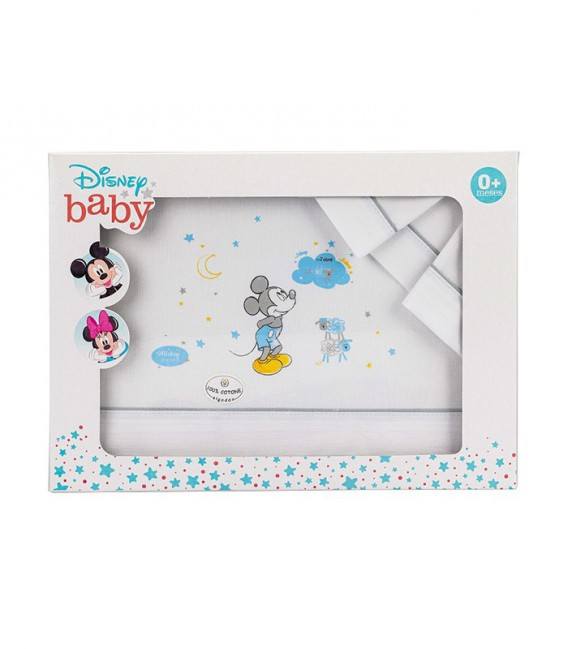 GOTEXTIL | Juego de Sabanas cuna MK003 MICKEY 100% Algodón DISNEY