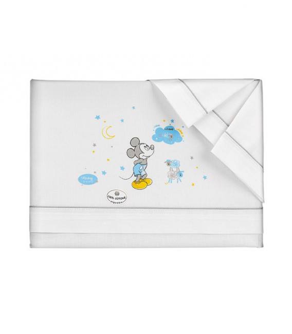 GOTEXTIL | Juego de Sabanas cuna MK003 MICKEY 100% Algodón DISNEY