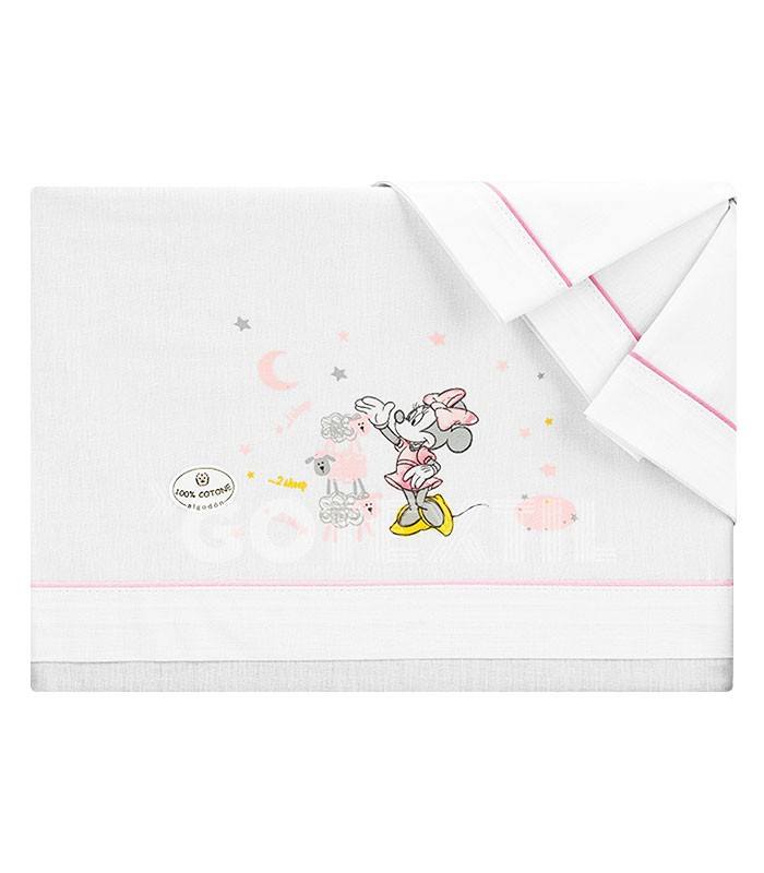 GOTEXTIL | Juego de Sabanas cuna MN003 MINNIE 100% Algodón DISNEY