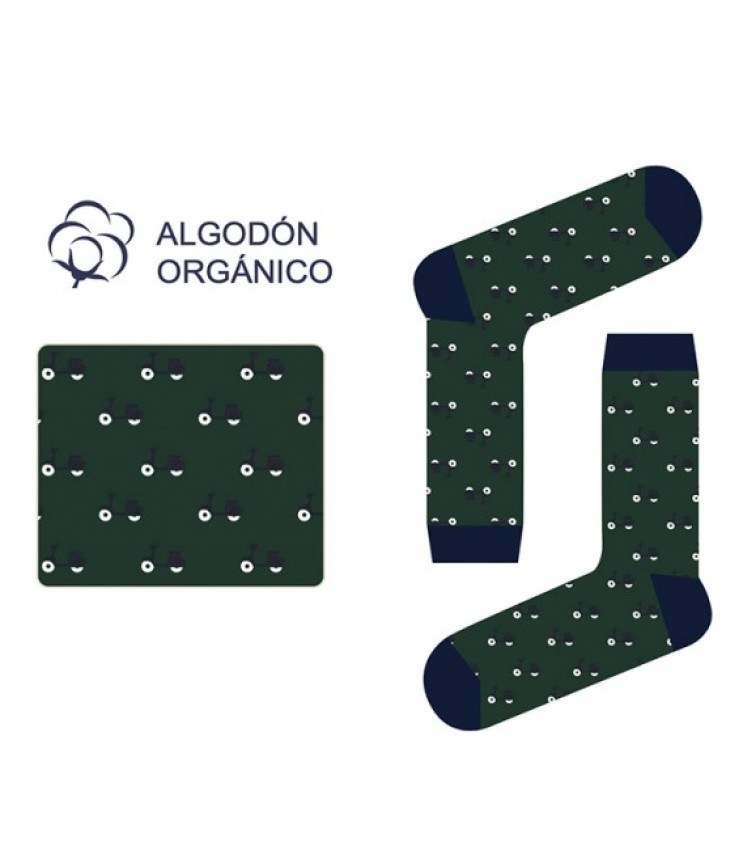 GOTEXTIL | CALCETINES VESPAS VERDE. KLANDESTINE SOCKS