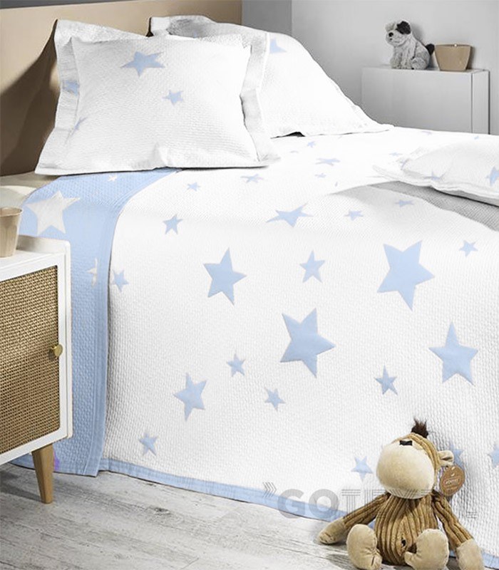 GOTEXTIL | Colcha Bouti Juvenil Reversible 7622 STARS. ATENAS