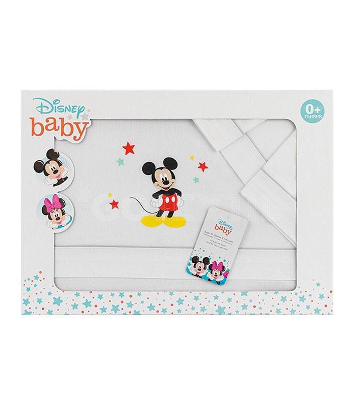 GOTEXTIL | Juego Sabanas cuna Disney MICKEY MOUSE MK027 INTERBABY