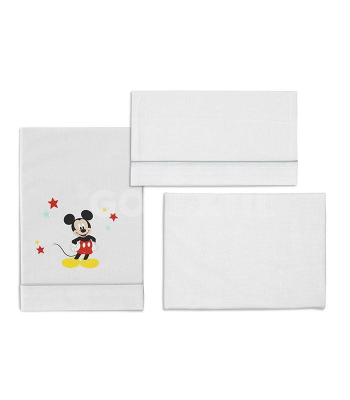 GOTEXTIL | Juego Sabanas cuna Disney MICKEY MOUSE MK027 INTERBABY