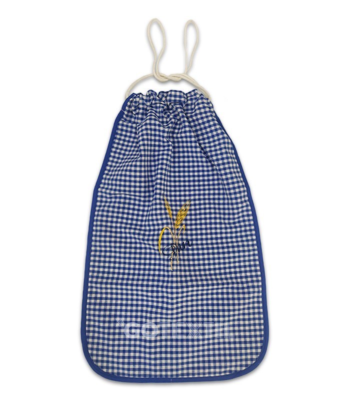 GOTEXTIL | Bolsa de Pan bordada cuadros vichy 