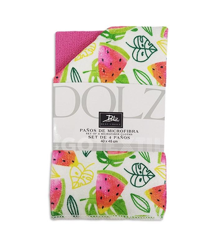 GOTEXTIL | Pack 4 Paños Cocina Microfibra Ref. 50 DOLZ