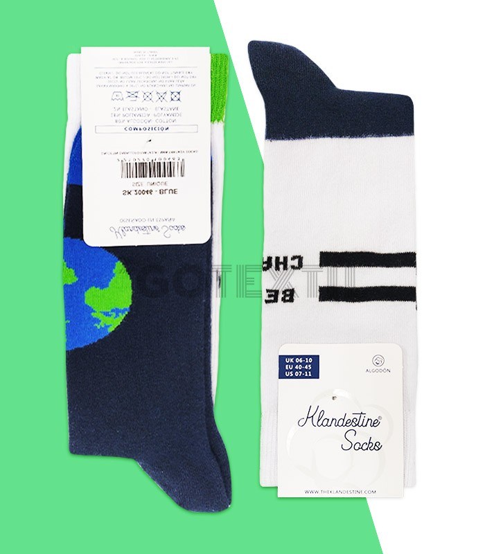 GOTEXTIL | CALCETINES PLANETA FRÁGIL. KLANDESTINE SOCKS