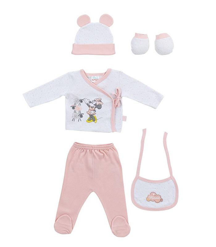 GOTEXTIL | Set Regalo bebé 5 piezas MN028 MINNIE Interbaby