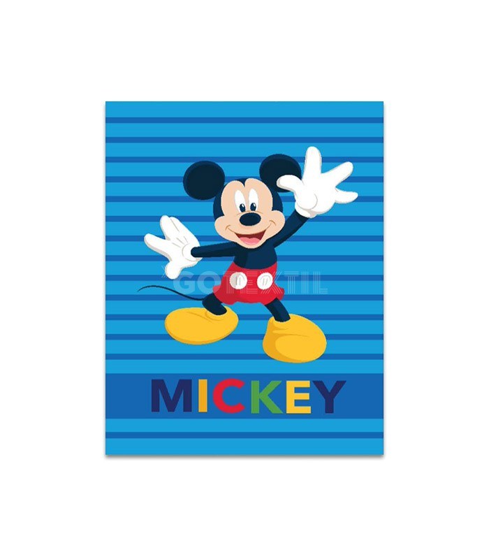 GOTEXTIL | Manta Terciopelo MICKEY MOUSE 160X220. DISNEY