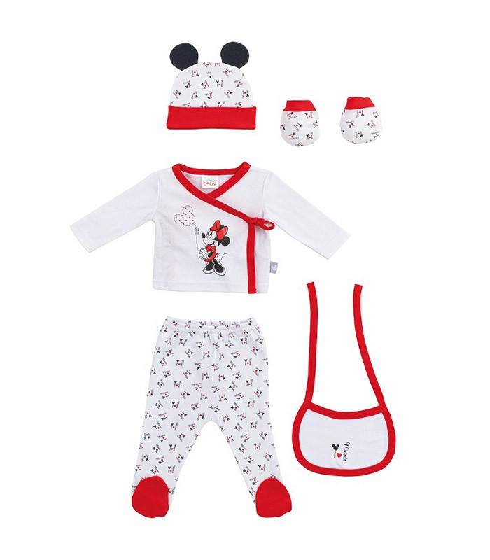 GOTEXTIL | Set Regalo bebé 5 piezas MN029 MINNIE Interbaby