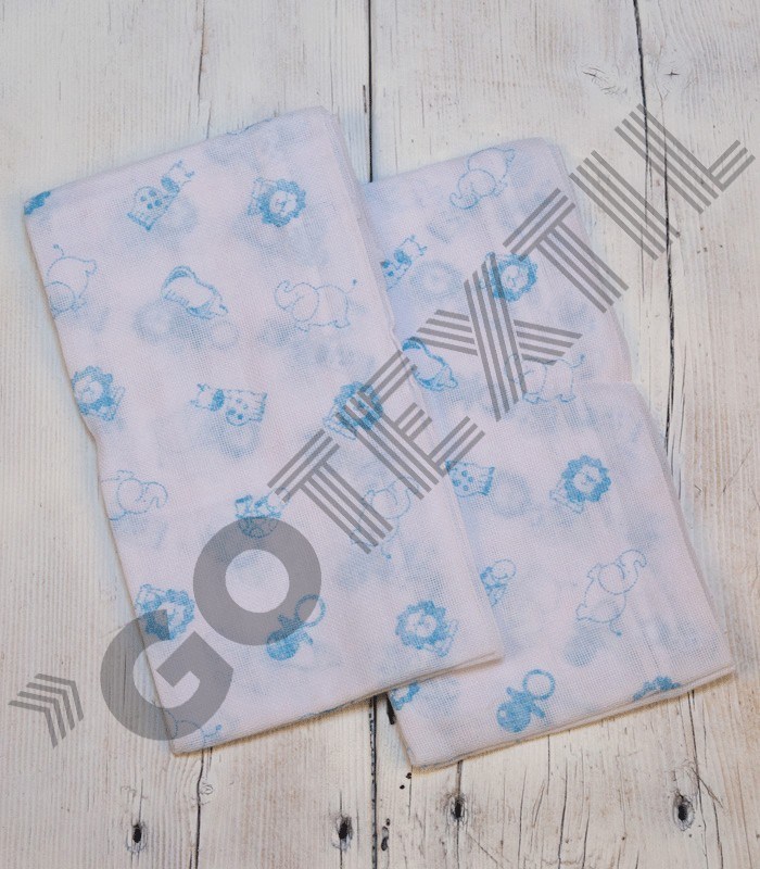 GOTEXTIL | Pack 2 Gasas de Bebé algodón Estampadas 