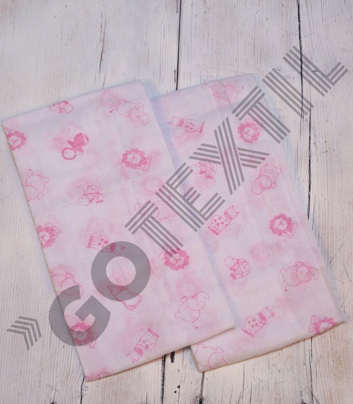 GOTEXTIL | Pack 2 Gasas de Bebé algodón Estampadas 