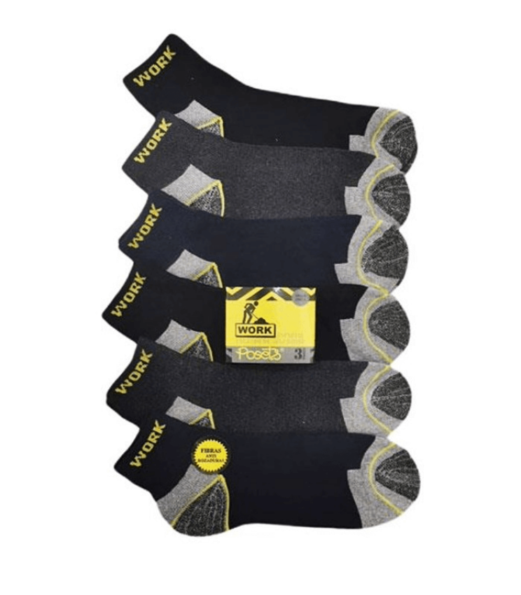 GOTEXTIL | PACK 3 CALCETINES TOBILLEROS TRABAJO 412 POSETS