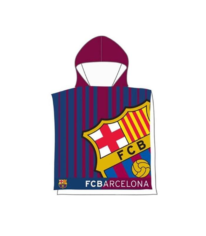 GOTEXTIL | Poncho Playa FC BARCELONA FCB202 con Capucha 55x110cm