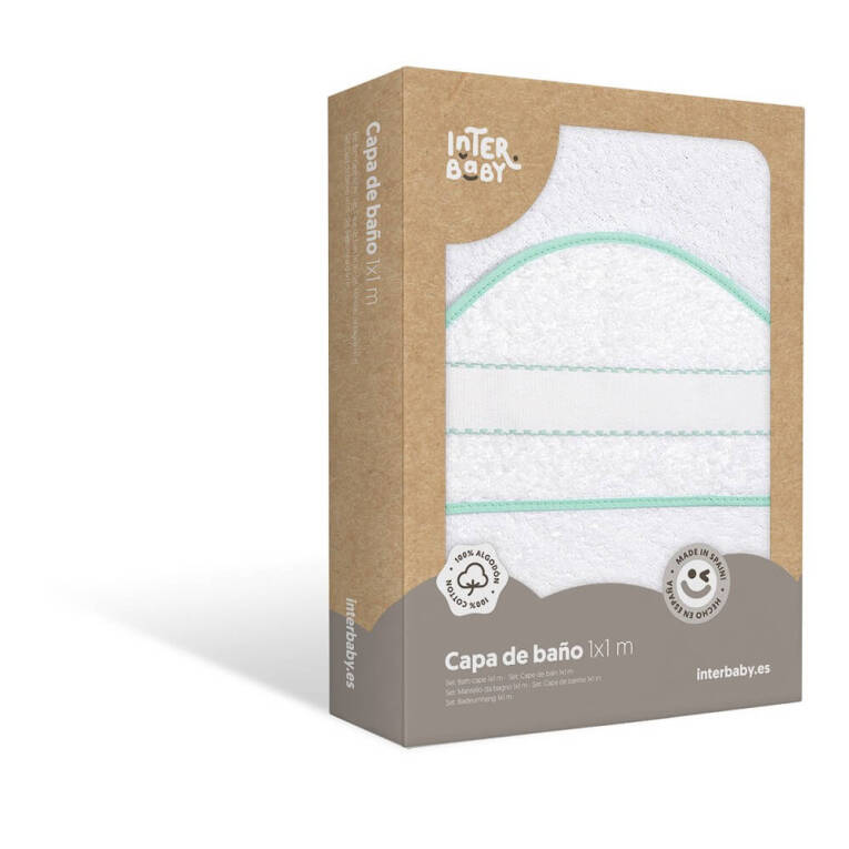 GOTEXTIL | CAPA DE BAÑO BEBÉ PARA BORDAR A PUNTO DE CRUZ INTERBABY