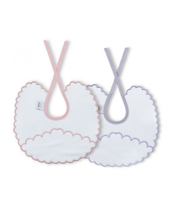 GOTEXTIL | Pack 2 Baberos Punto de Cruz INTERBABY R3 redondos