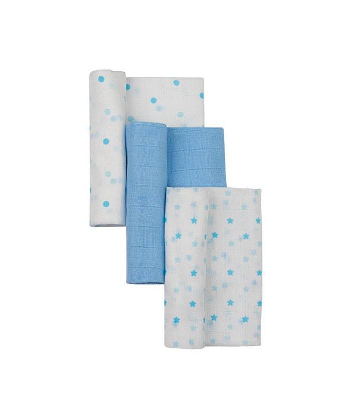 GOTEXTIL | INTERBABY 99980P Pack de 3 Gasas bebé 80x80 cm