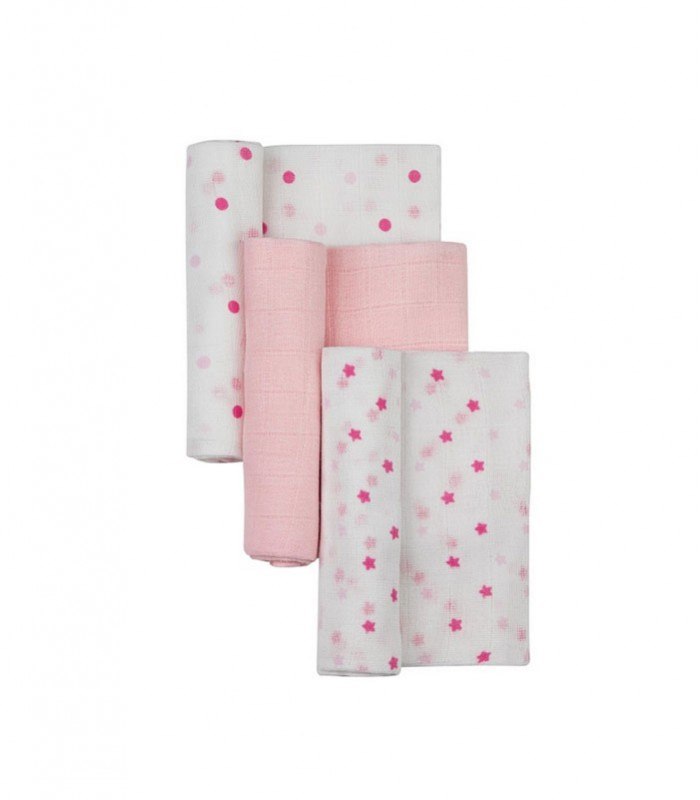 GOTEXTIL | INTERBABY 99980-1P Pack de 3 Gasas 80x80 cm