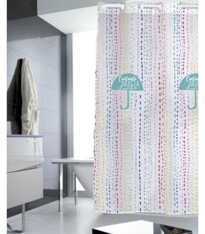 GOTEXTIL | CORTINA DE BAÑO SINGING STILIA 180x200cm