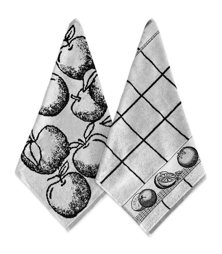 GOTEXTIL | Pack 6 Paños Cocina FRUTAS Rizo Algodón VIDAL HOME