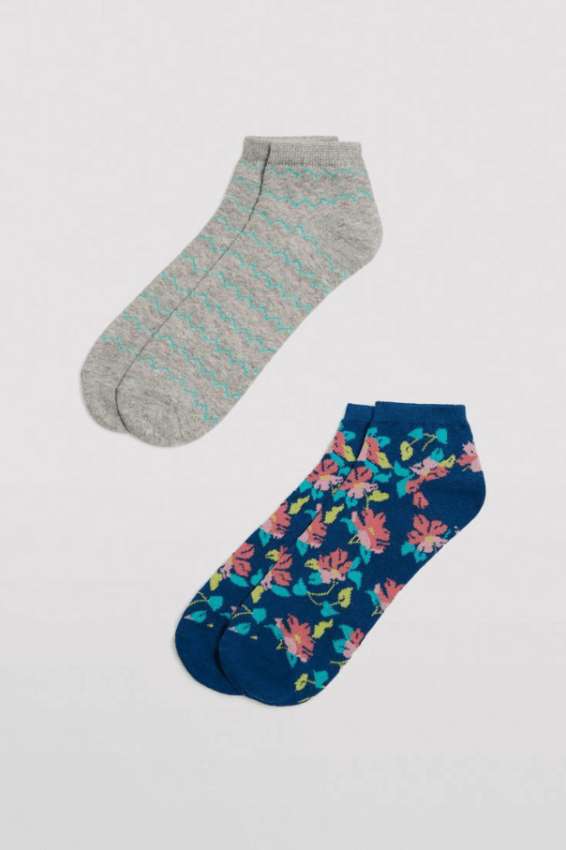 GOTEXTIL | CALCETINES CORTOS ALGODÓN ESTAMPADOS YSABEL MORA 12917 PACK DE 2