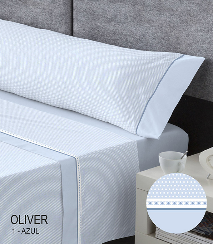 GOTEXTIL | JUEGO SÁBANAS COTTON LUXE OLIVER SERENA CATOTEX