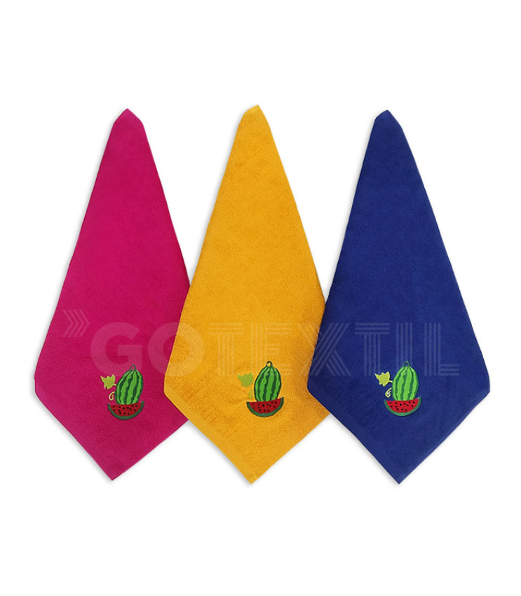 GOTEXTIL | TROVADOR | Paños Cocina Bordados SANDÍA 255 Pack 3 Unidades