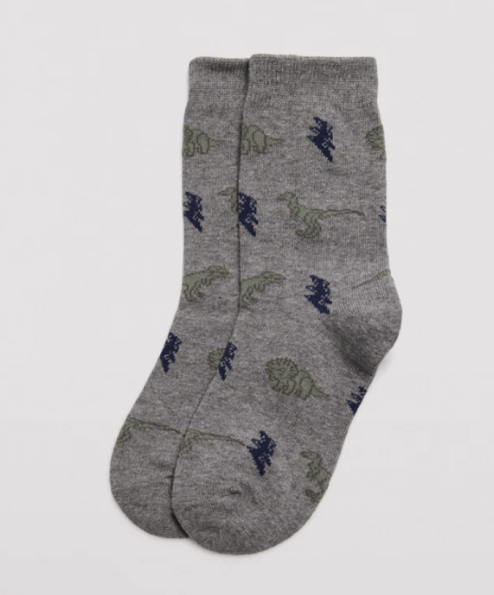 GOTEXTIL | PACK 2 CALCETINES NIÑO ALGODÓN DINOSAURIOS YSABEL MORA