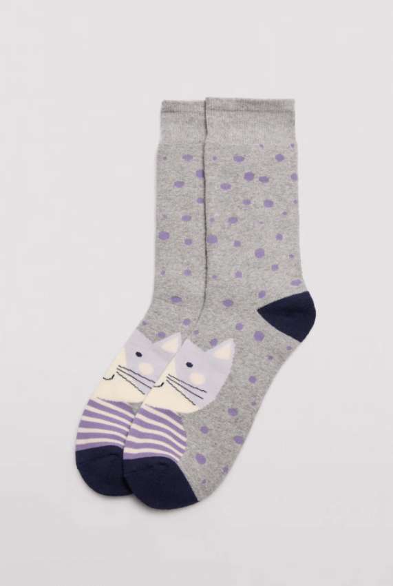 GOTEXTIL | CALCETINES TÉRMICOS DE MUJER ESPTAMPADOS GATO YSABEL MORA 12213