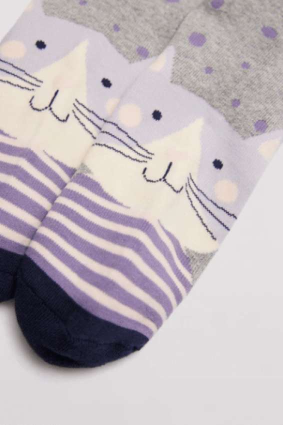 GOTEXTIL | CALCETINES TÉRMICOS DE MUJER ESPTAMPADOS GATO YSABEL MORA 12213