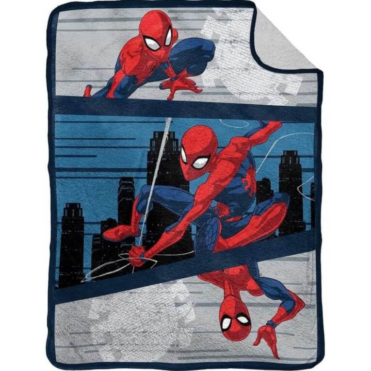 GOTEXTIL | MANTA CORALINA SHERPA SPIDERMAN 130X150 CM