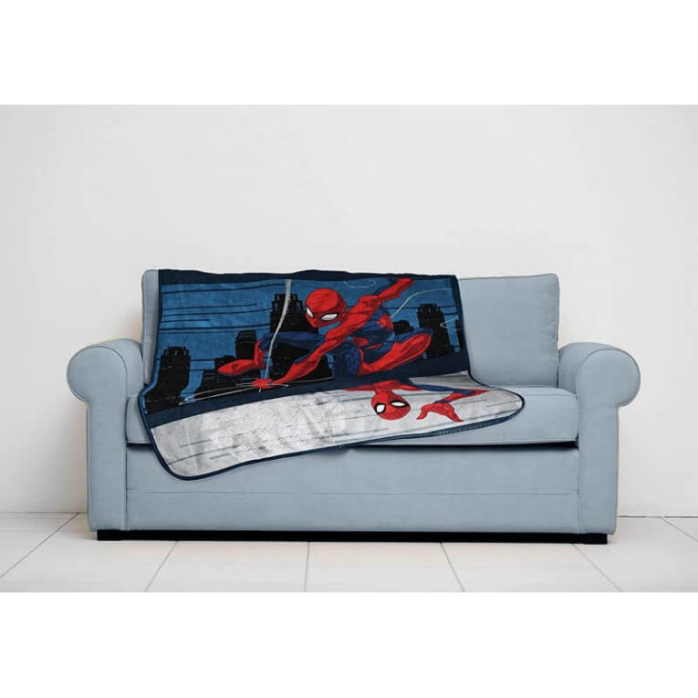 GOTEXTIL | MANTA CORALINA SHERPA SPIDERMAN 130X150 CM